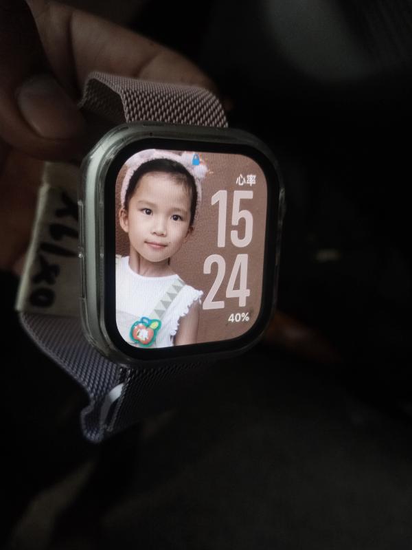 pink  colour smart watch 